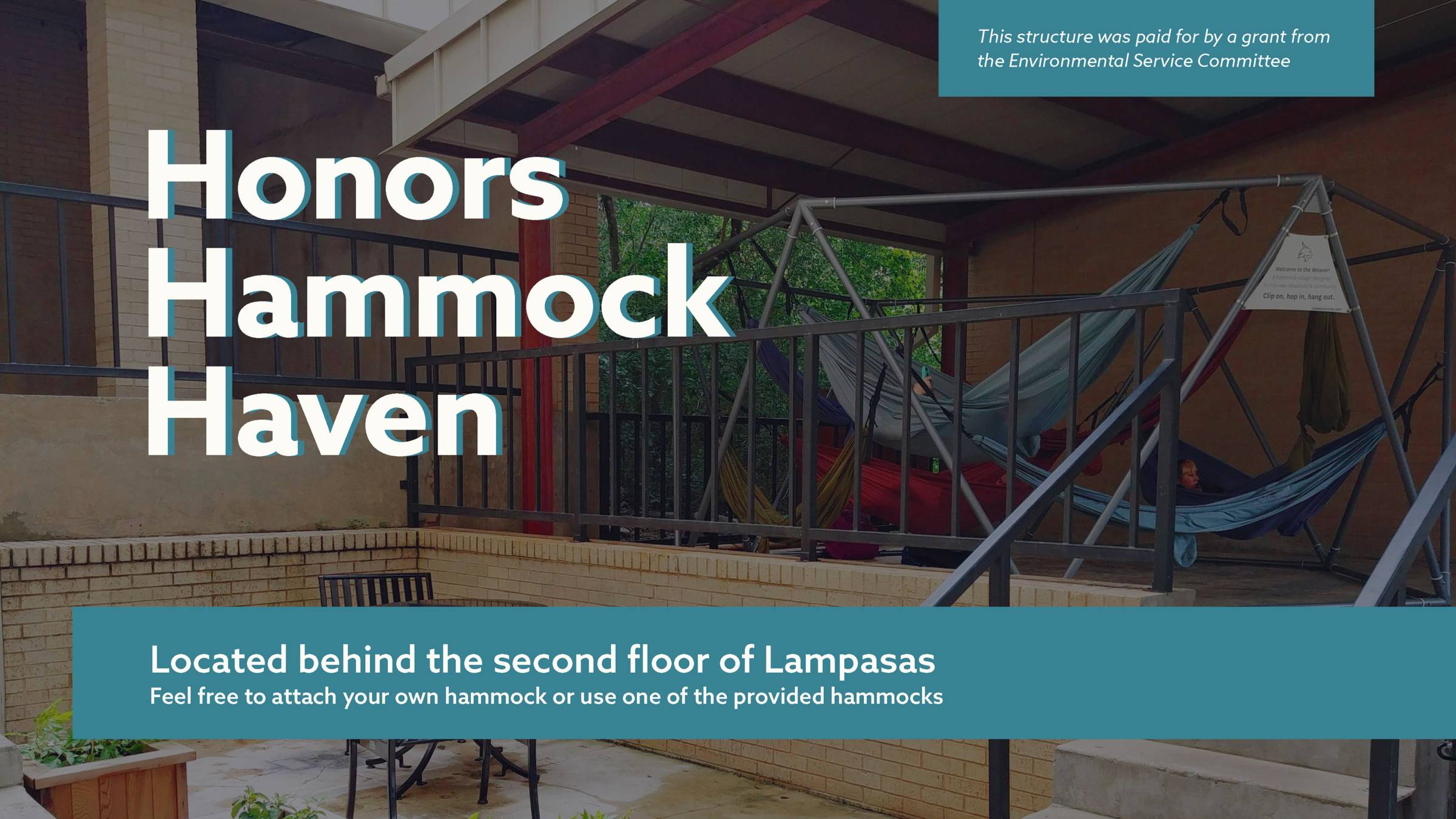 Honors Hammock Haven Honors College Texas State University